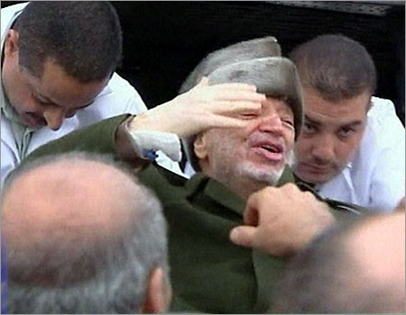 Arafat Seen Screaming In Pain